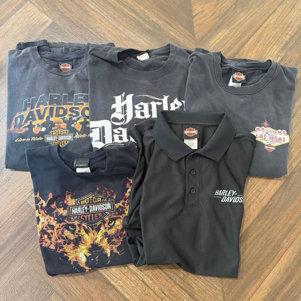 Harley Davidson Motorcycles Men’s Bundle of 5 Short Sleeve T-Shirts